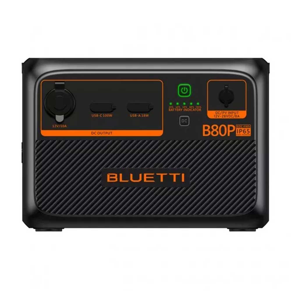 Bateria de Expansion Bluetti B80P 806Wh | LiFePO4 IP65 para AC60P | Carga Solar y Modo Independiente