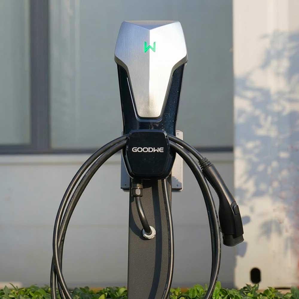 Cargador GoodWe HCA 7kW para Auto Electrico (VE) | Monofasico con App y Modo Solar, Stock en Paraguay