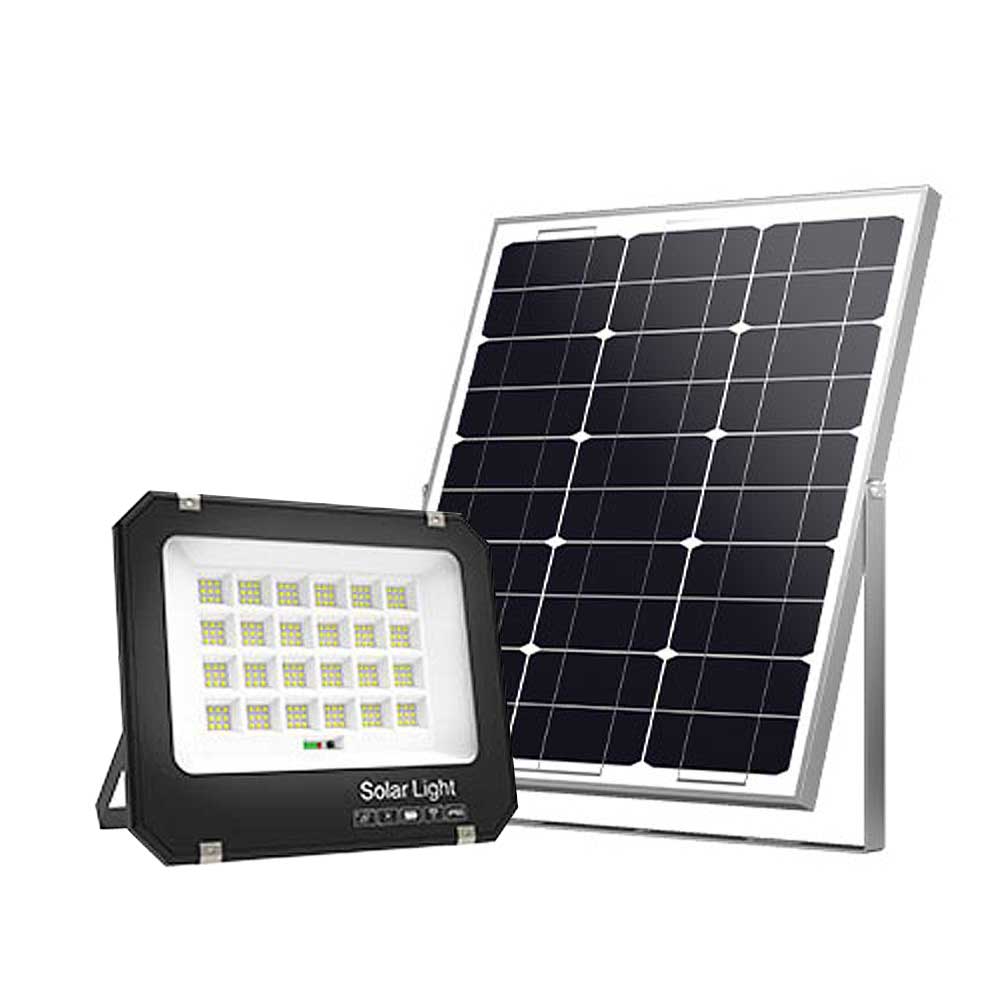 Reflector Solar MP SFL-PL-50W | Panel Integrado con Batería LiFePO4 y Mando | Iluminación Autónoma IP65 - Imagen 2