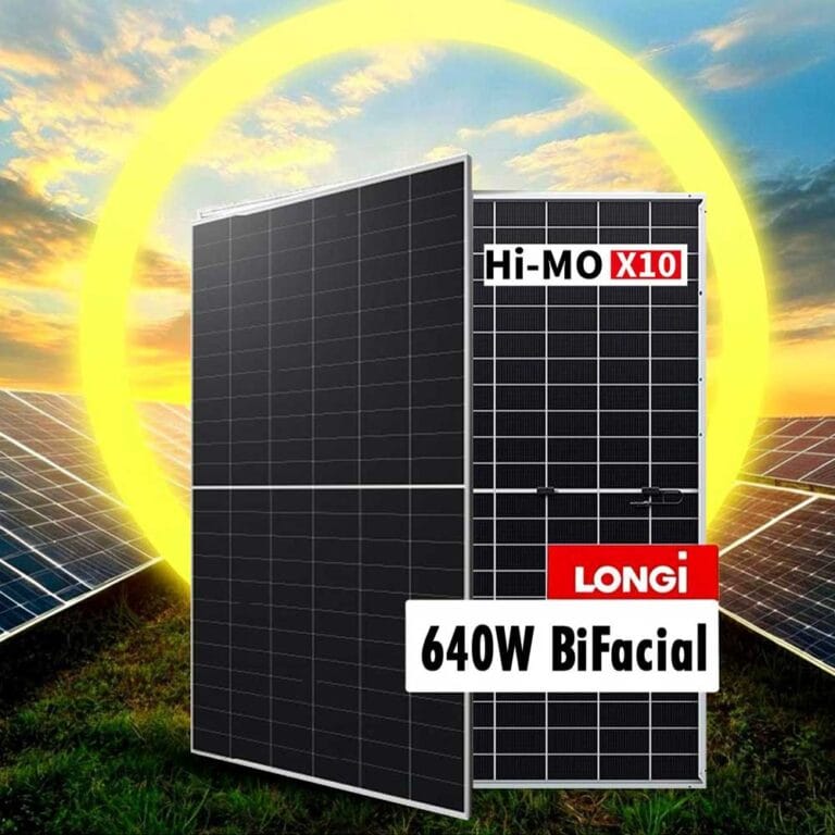 Panel Solar Longi HiMo X10 640w de generacion, bifacial, MP Energia Propia, Asuncion, Paraguay