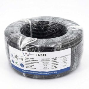 Cable Solar Fotovoltaico 4mm NEGRO Doble Aislamiento y Resistente UV