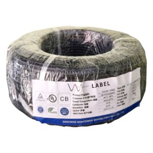 Cable Solar Fotovoltaico 6mm NEGRO Doble Aislamiento y Resistente UV