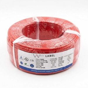 Cable Solar Fotovoltaico 4mm ROJO Doble Aislamiento y Resistente UV
