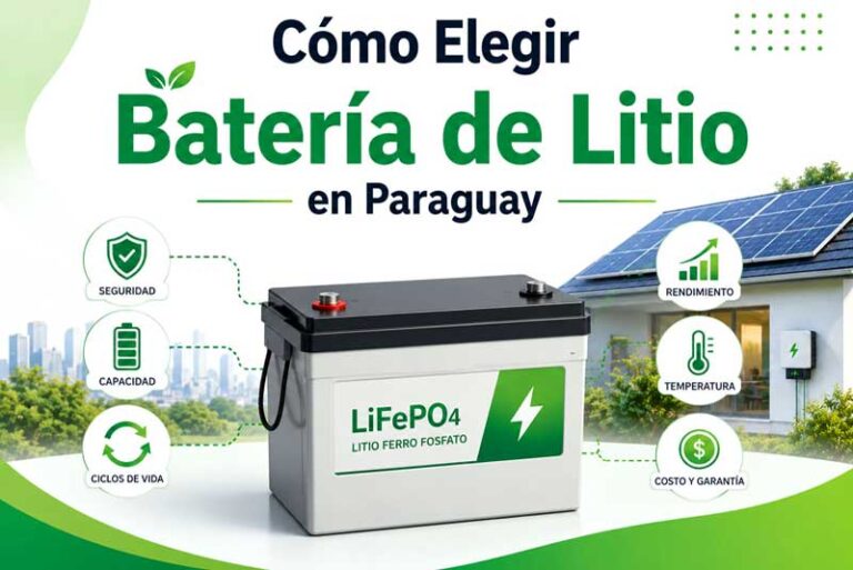 Cómo Elegir Batería de Litio en Paraguay | Guía Completa 2026