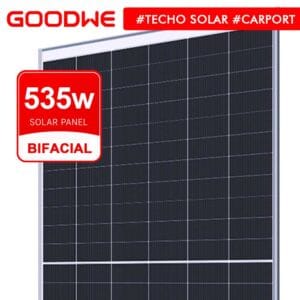 Panel Solar Goodwe Serie Polaris 535w de generacion, bifacial, MP Energia Propia, Asuncion, Paraguay