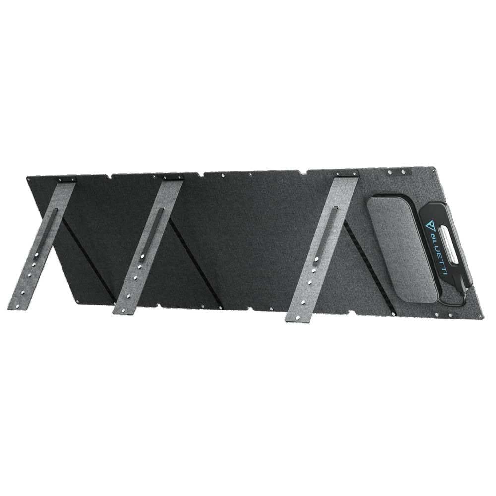 vista posterior, Panel Solar portatil plegable Bluetti 120w de generacion, asuncion, paraguay, mp energia propia