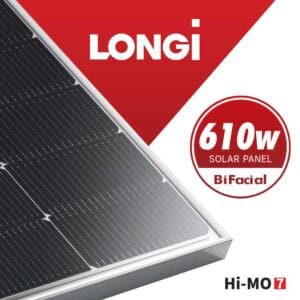 Panel Solar Longi HiMo 7 610w de generacion, bifacial, MP Energia Propia, Asuncion, Paraguay