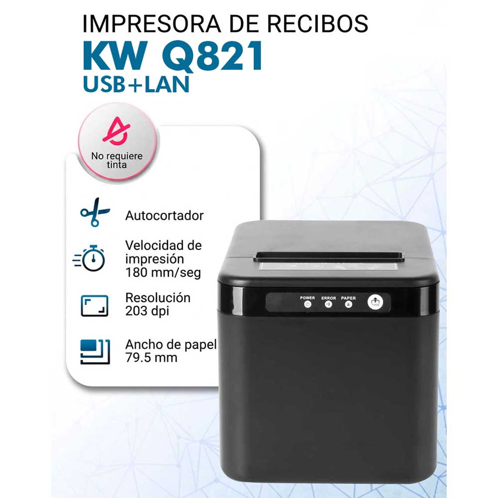 Impresora Termica StarInk KQ821, 2026, impresión sin tinta, impresión sin cinta, MP Energia Propia, Asuncion, Paraguay, impresora de recibos