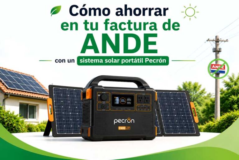 Ahorrar en ANDE con Sistema Solar Portátil Pecron