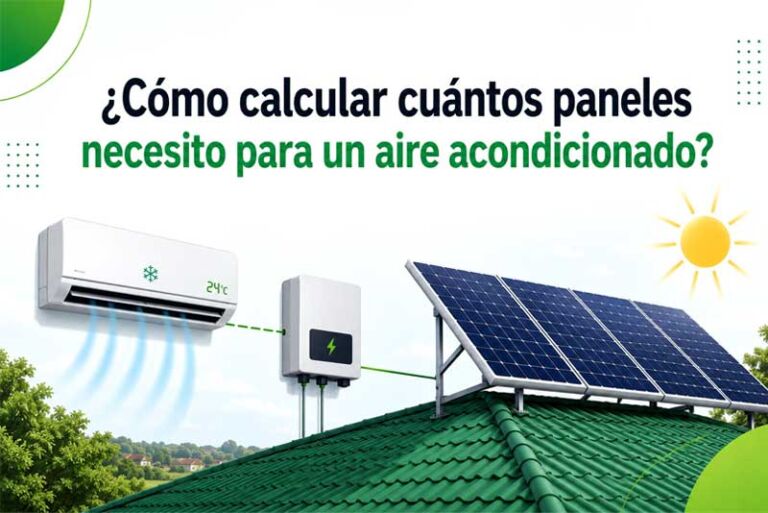 ¿Cuántos paneles necesito para un aire acondicionado?