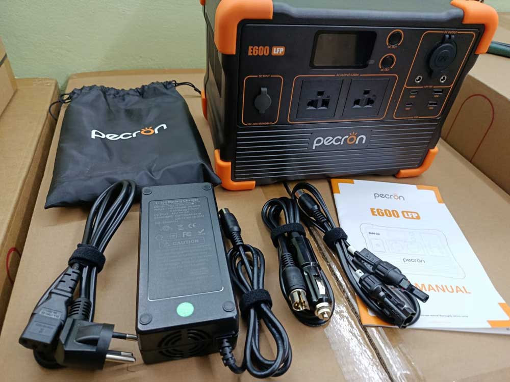 Estacion de Energia PECRON E600LFP | 1200W 614Wh LiFePO | Carga Rapida 2.2h con 11 Puertos y App - Imagen 8