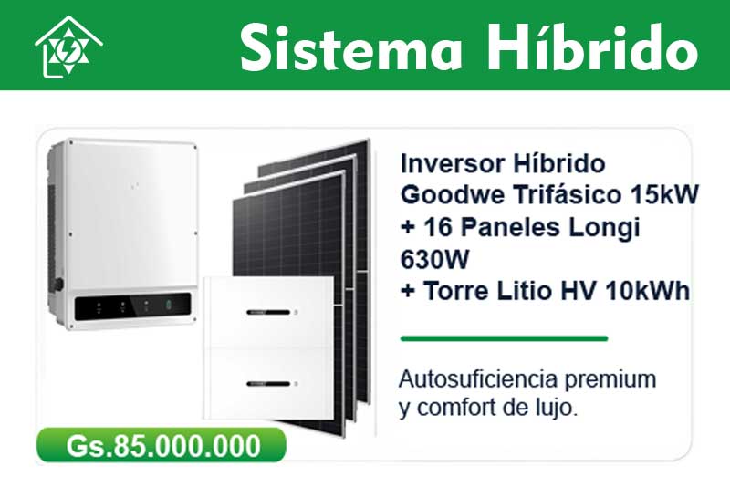 Kit Híbrido Trifásico 15kW