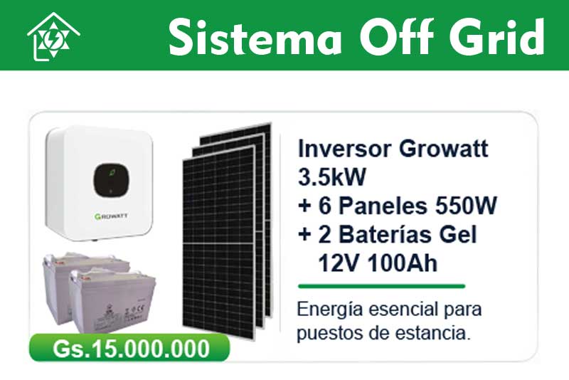 Kit OffGrid 3.5kW Básico