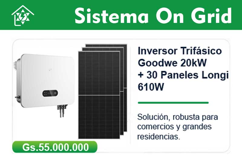 Kit OnGrid 20kW Premium