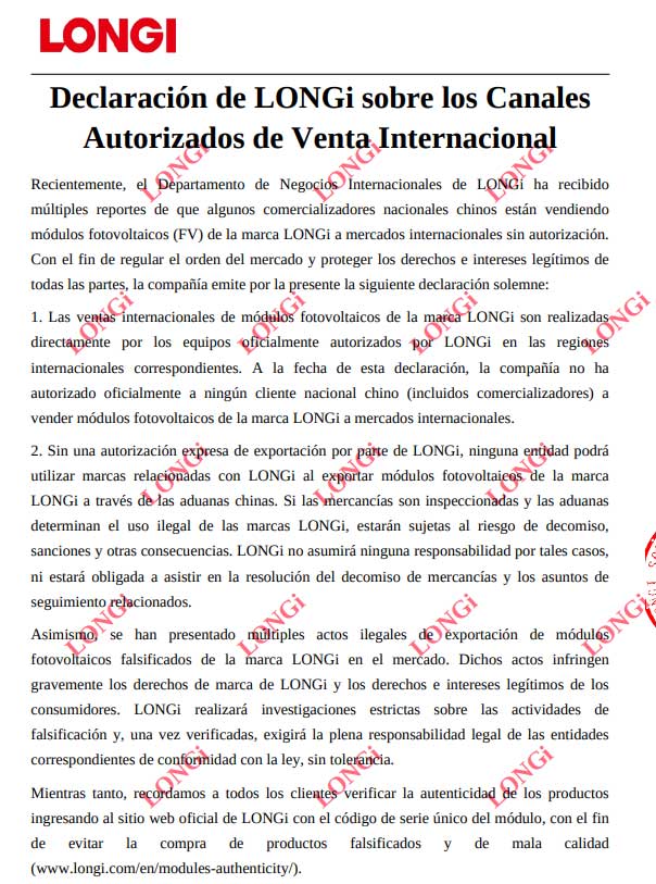 Declaracion longi