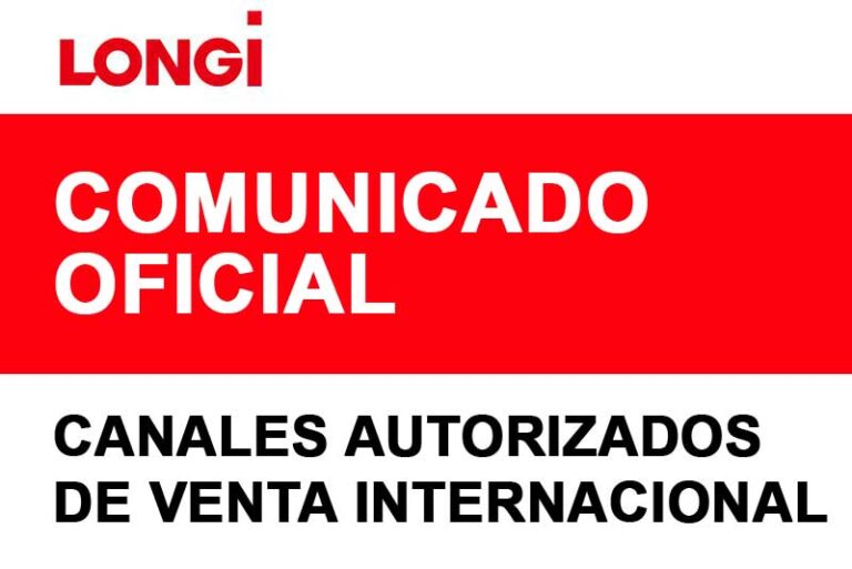Comunicado Oficial LONGi Canales Autorizados Paraguay 2026